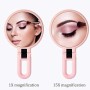 15X Magnifying Mirror, Hand Held Mirror, Double Sided Small Makeup Mirror with 1X 15X Magnification, Adjustable Handle/Stand Travel Mirror, Compact Magnified Mirror for Girl Woman Face Eyes Makeup